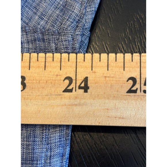 Izod Saltwater Shirt Blue Casual Short Sleeves Vented Button Up Mens Large L - Picture 11 of 12
